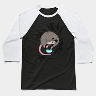 Gay Pride Possum Baseball T-Shirt